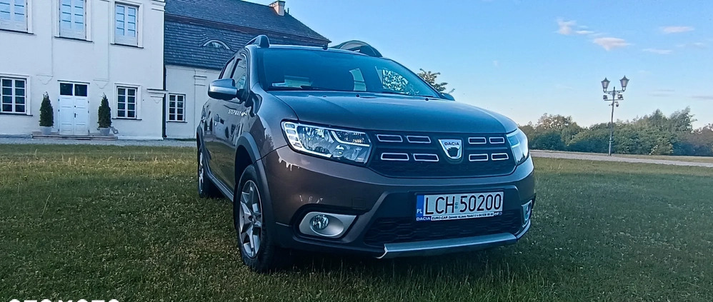 Dacia Sandero Stepway cena 39999 przebieg: 64000, rok produkcji 2017 z Łomża małe 56